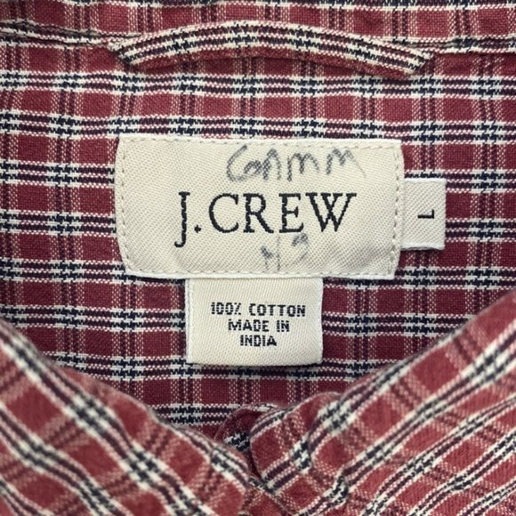 J. Crew Men's Prep School Plaid Short Sleeve Shirt - Picture 5 of 5
